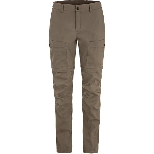 Abisko Hybrid Trail Trs Zip-off W Suede Brown 32/SHORT