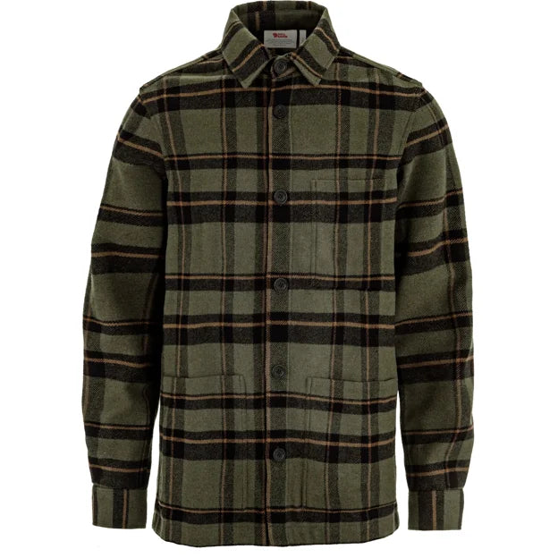Övik Wool Shirt M Black-Dk.Grey XS