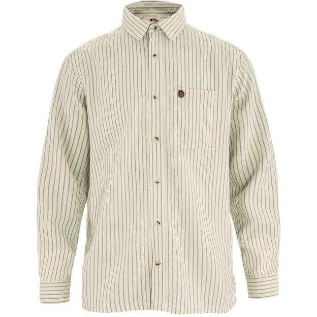 Övik Relaxed Hemp Shirt LS M Chalk White-Sand Stone XS