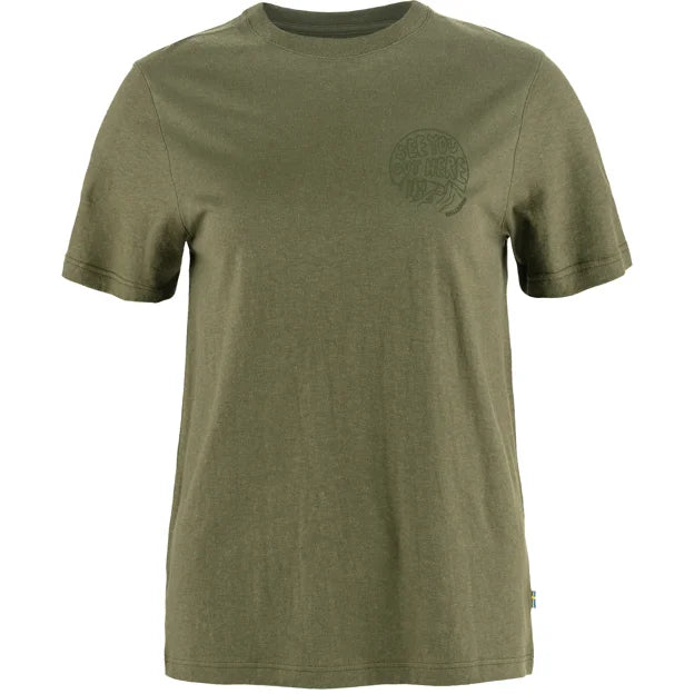 Hemp Blend Out Here T-Shirt W Chalk White XXS