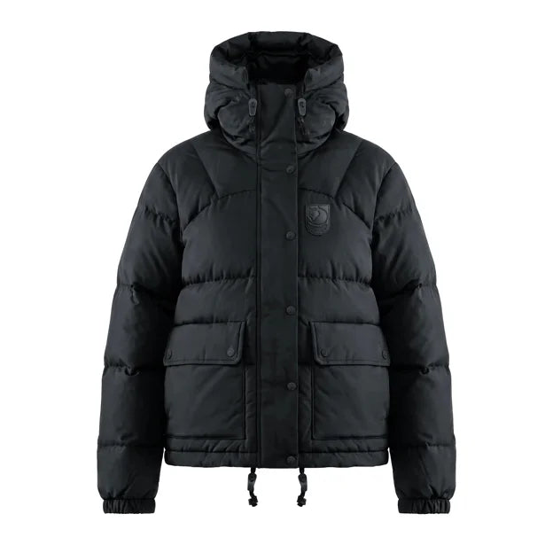 Expedition Down Cropped Jkt Black Edition W Black XXS
