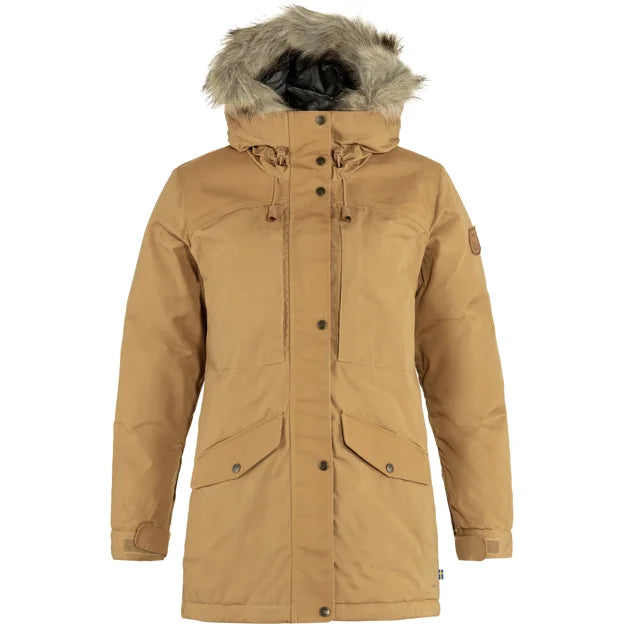 Singi Down Jacket W Buckwheat Brown XXS