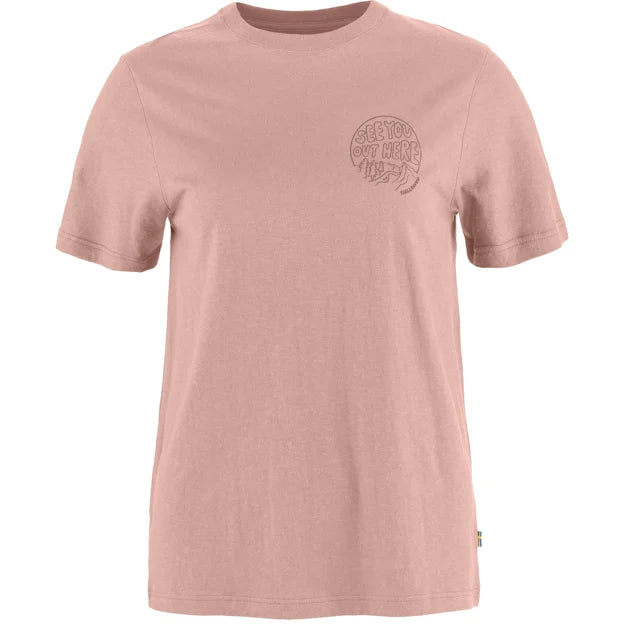 Hemp Blend Out Here T-Shirt W Chalk White XXS