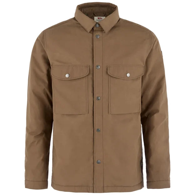 Övik Down Shirt Jacket M Wood Brown XS