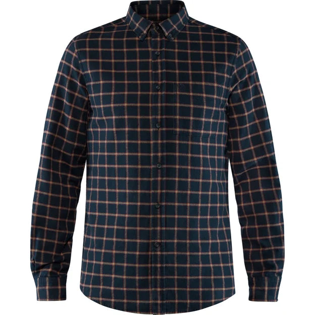 Övik Flannel Shirt M Dark Navy XS