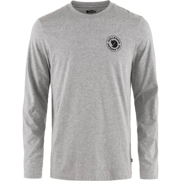 1960 Logo T-shirt LS M Grey-Melange XS