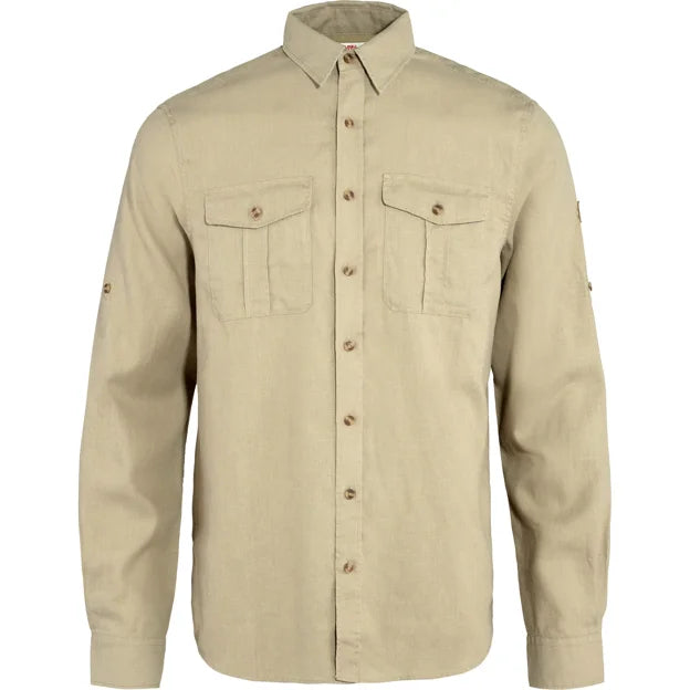 Övik Travel Shirt LS M Sand Stone XS