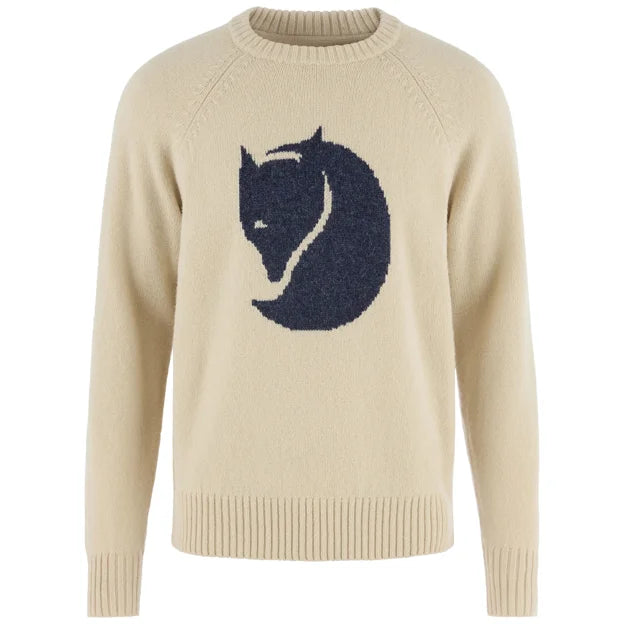 Fjällräven Logo Knit Sweater M Light Beige XS