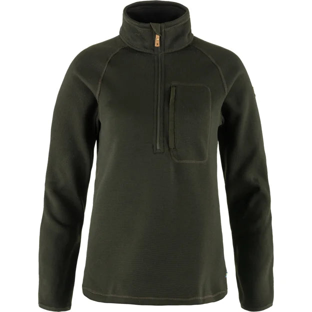 Övik Fleece Half Zip W Autumn Leaf XXS