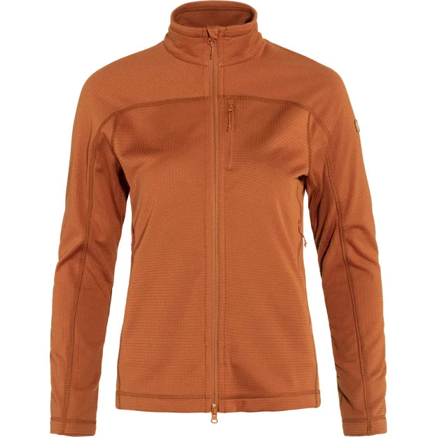 Abisko Lite Fleece Jacket W Terracotta Brown XXS