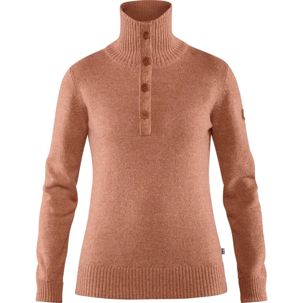 Greenland Re-Wool Sweater W Terracotta Pink XXS