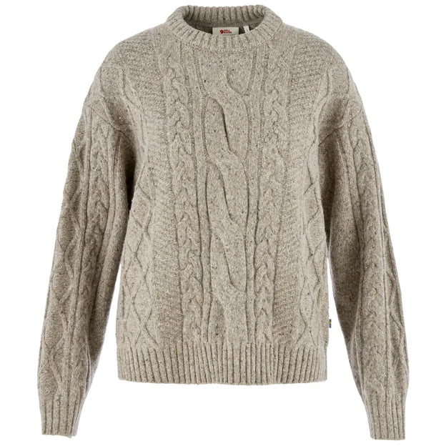 Övik Cable Knit W Fog XXS