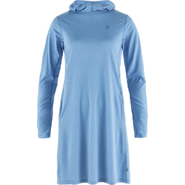 Abisko Sun-hoodie Dress W Ultramarine XXS