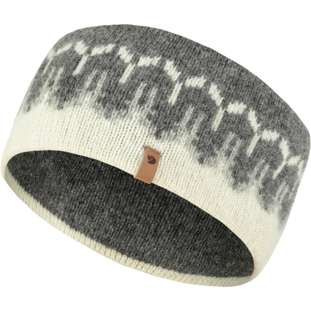 Övik Path Knit Headband Chalk White-Grey One Size