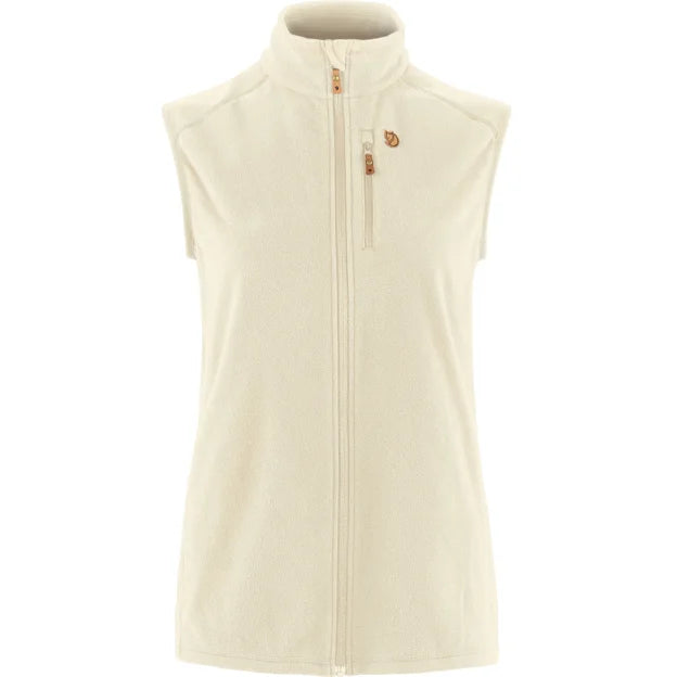 Övik Lite Fleece Vest W Chalk White XXS