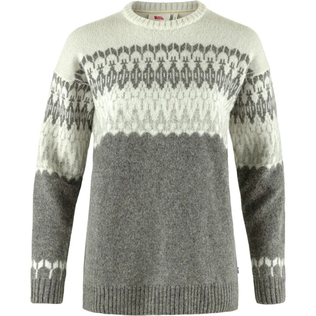 Övik Path Knit W Grey-Chalk White XXS