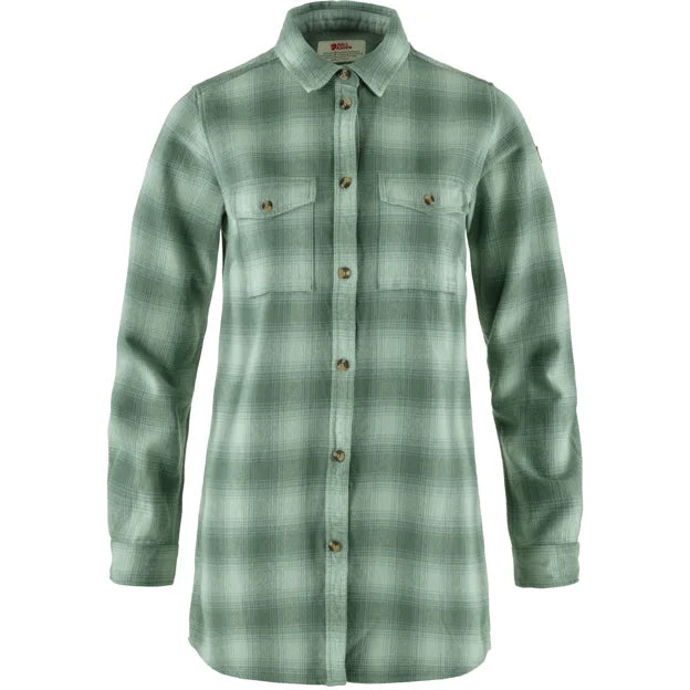 Övik Twill Shirt LS W Iron Grey-Grey XXS