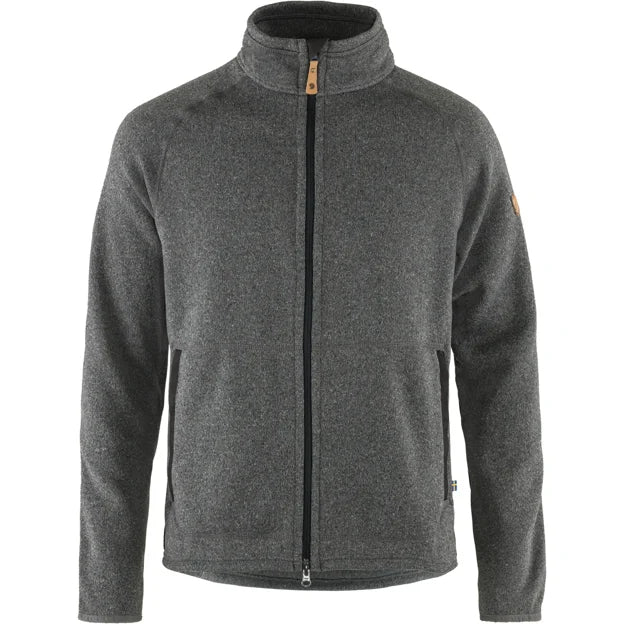 Övik Fleece Zip Sweater M Dark Grey XS
