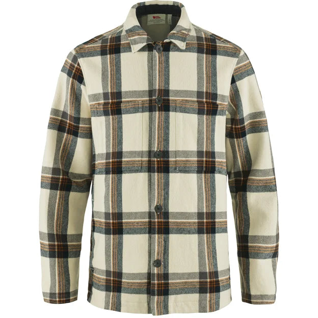 Singi Flannel Overshirt M Chalk White-Dark Navy XS