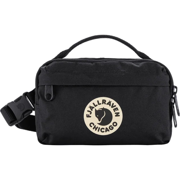 Kånken Hip Pack Chicago Black-Black One Size