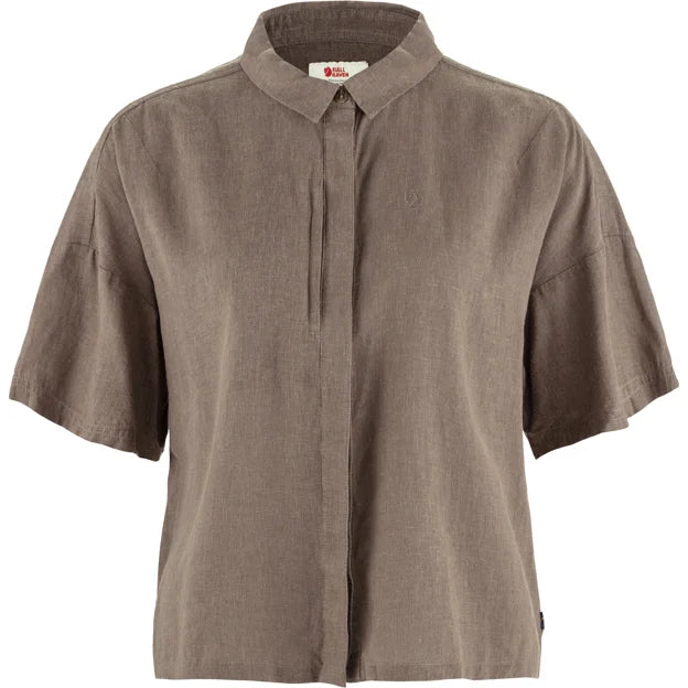 Övik Hemp Camp Shirt SS W Dark Grey XXS