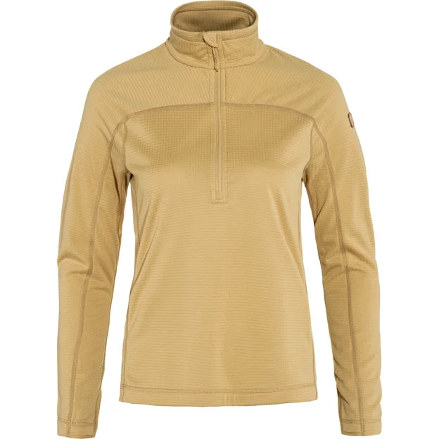 Abisko Lite Fleece Half Zip W Dune Beige XXS