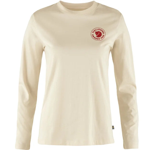 1960 Logo T-shirt LS W Grey-Melange XXS