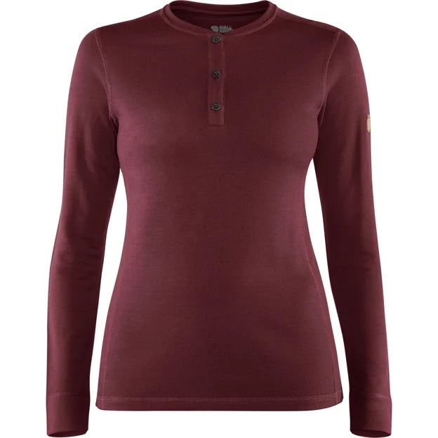 Singi Merino Henley W Dark Garnet XXS