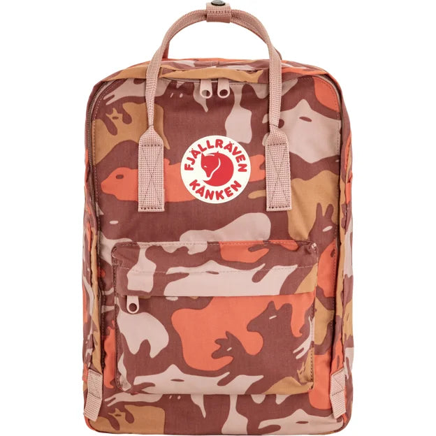 Kånken Graphics Laptop 15 Chalk Rose-Hidden Animals 18L