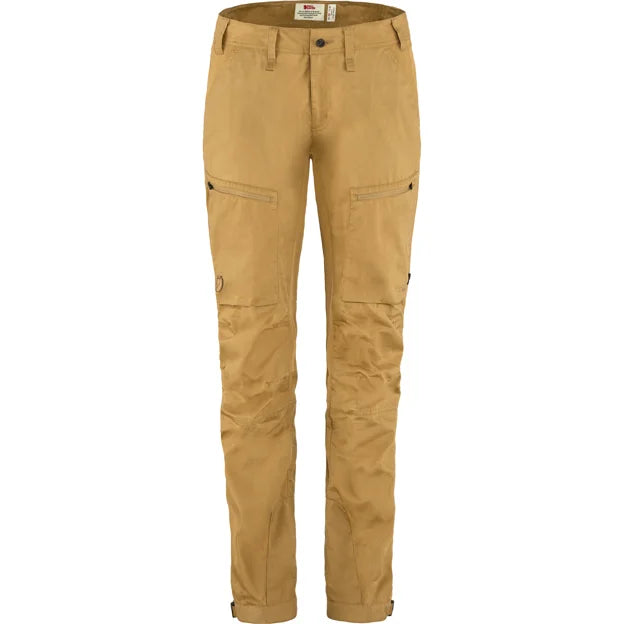 Abisko Lite Trekking Trousers W Short Cabin Red-Rowan Red 32