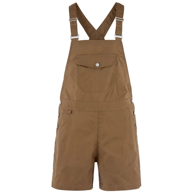 Vardag Dungaree Shorts W Wood Brown XXS