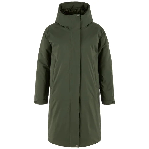 Övik GTX Padded Parka W Suede Brown XXS