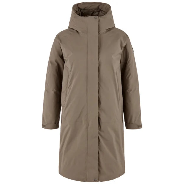 Övik GTX Padded Parka W Suede Brown XXS