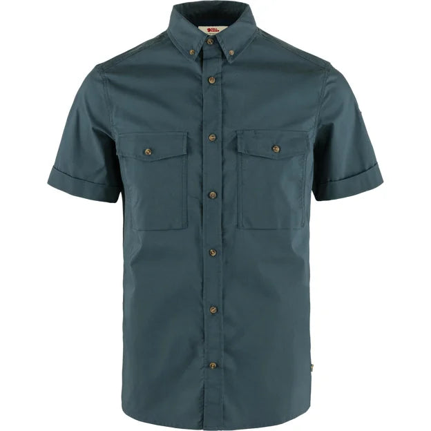 Övik Air Stretch SS Shirt M Suede Brown XS